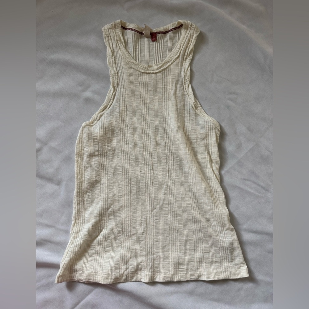 Pilcro Off White Racerback Tank Size M